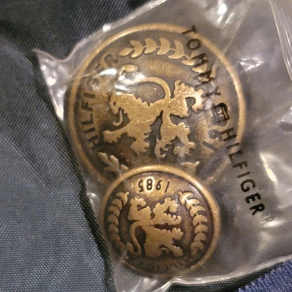 Tommy Hilfiger Green Monogrammed Velvet Blazer with Navy Trim Size 4 - Picture 6 of 8